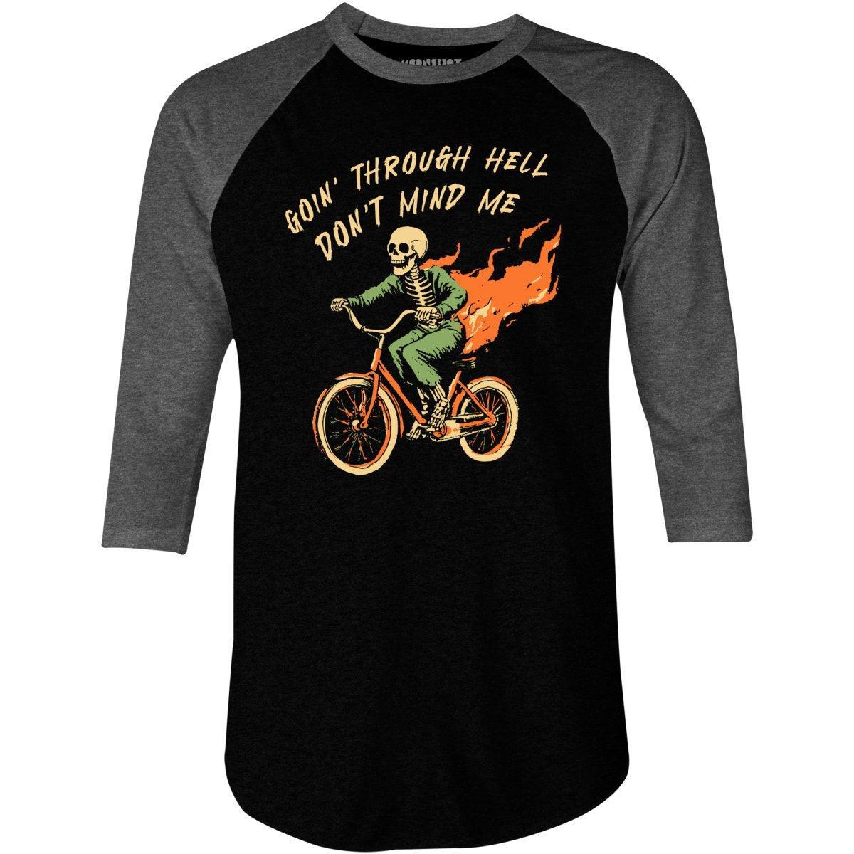 Goin' Through Hell - 3/4 Sleeve Raglan T-Shirt Male Product Image