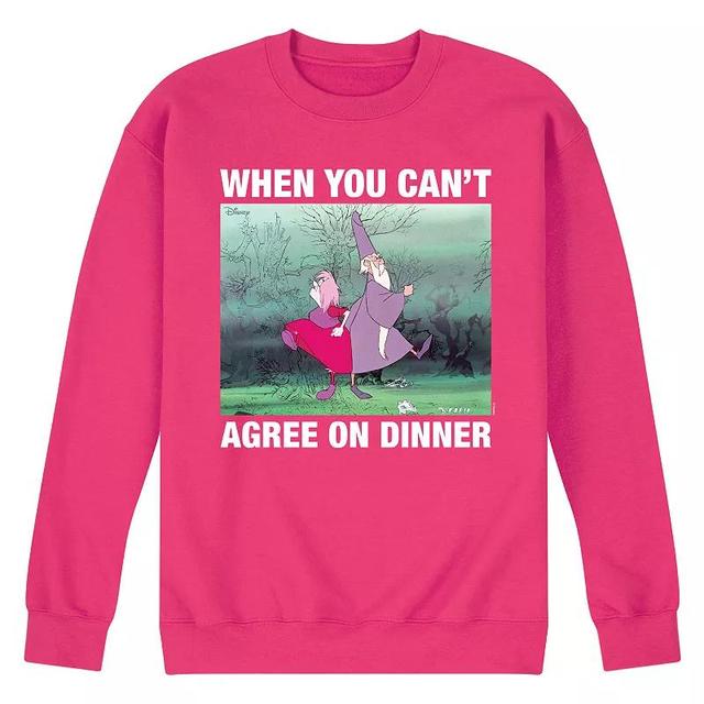 Disneys The Sword in the Stone Mens When You Cant Agree On Dinner Meme Fleece Sweatshirt Product Image