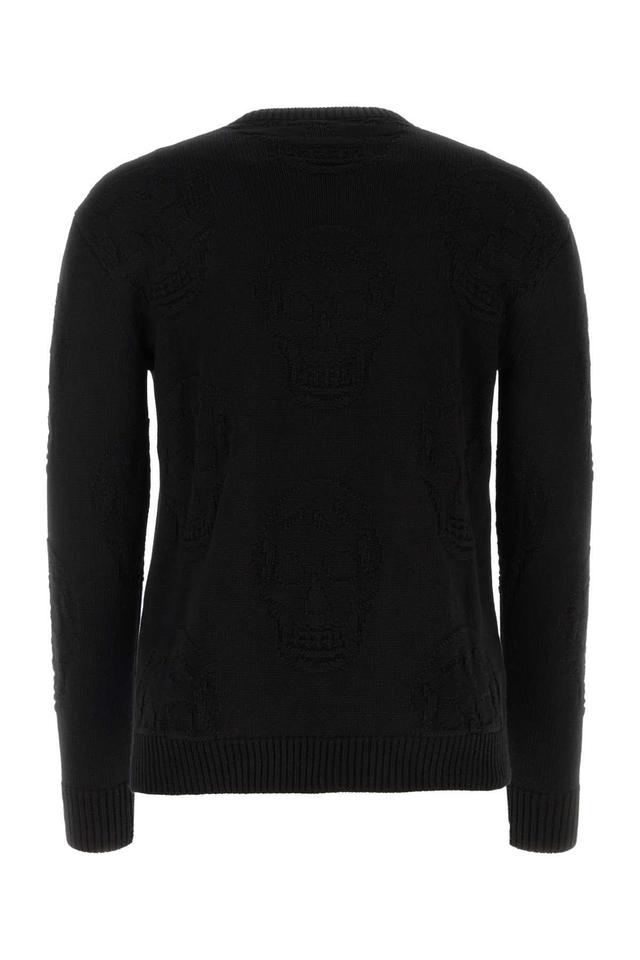 Black Cotton Sweater Product Image