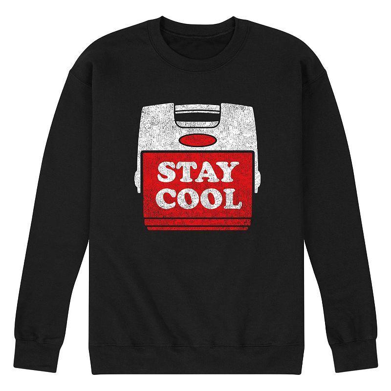 Mens Stay Cool Fleece Sweatshirt Black Product Image