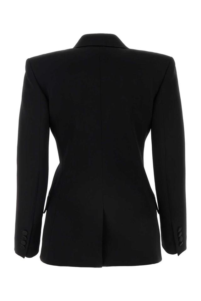 Black Wool Blazer In Noir Product Image