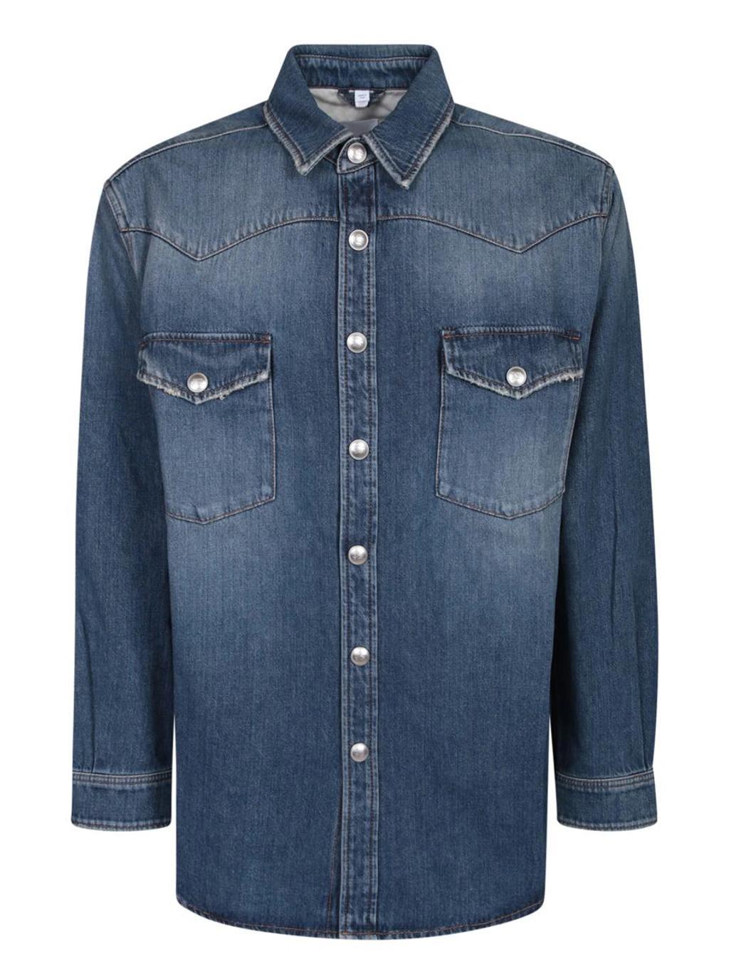 BURBERRY Shirts In Blue Product Image