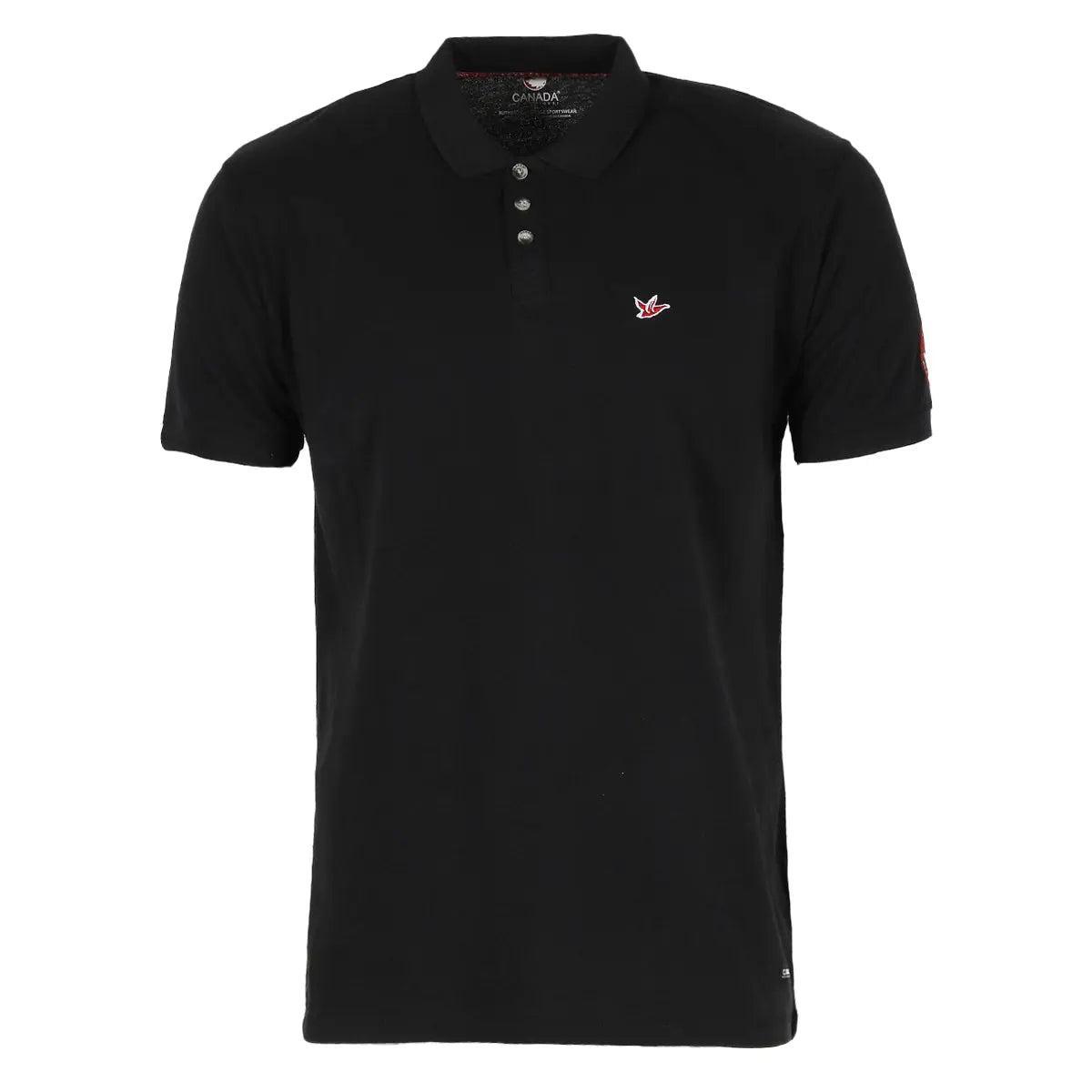 Canada Weather Gear Men's Pique Polo with Ribbed Collar and Cuff Product Image