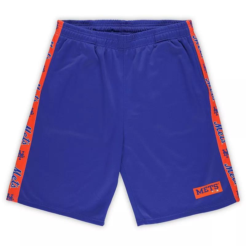 Mens Profile Royal New York Mets Big & Tall Fleece Shorts Product Image