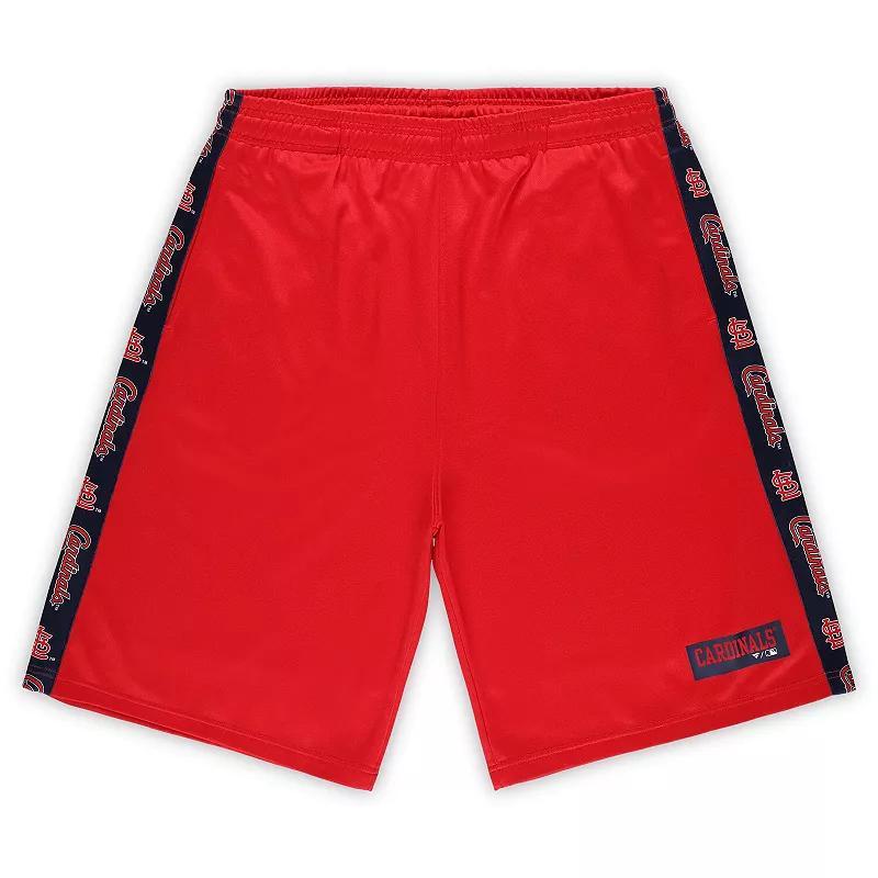 Mens Profile St. Louis Cardinals Big & Tall Fleece Shorts Product Image