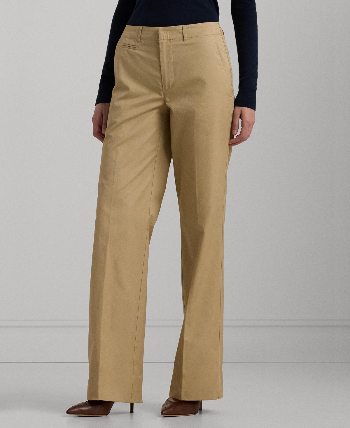 Lauren Ralph Lauren Womens High-Rise Straight-Leg Pants, Regular & Petite Product Image