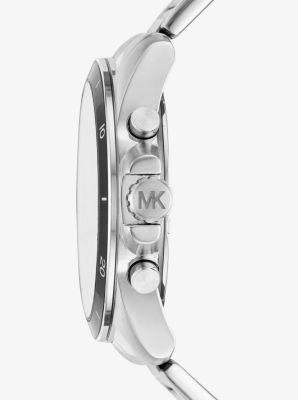 Michael Kors Men's Chronograph Stainless Steel Watch Set - Silver Product Image