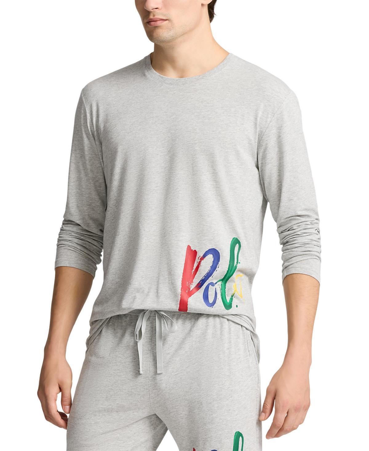 Polo Ralph Lauren Mens Long-Sleeve Crewneck Pajama Shirt Product Image