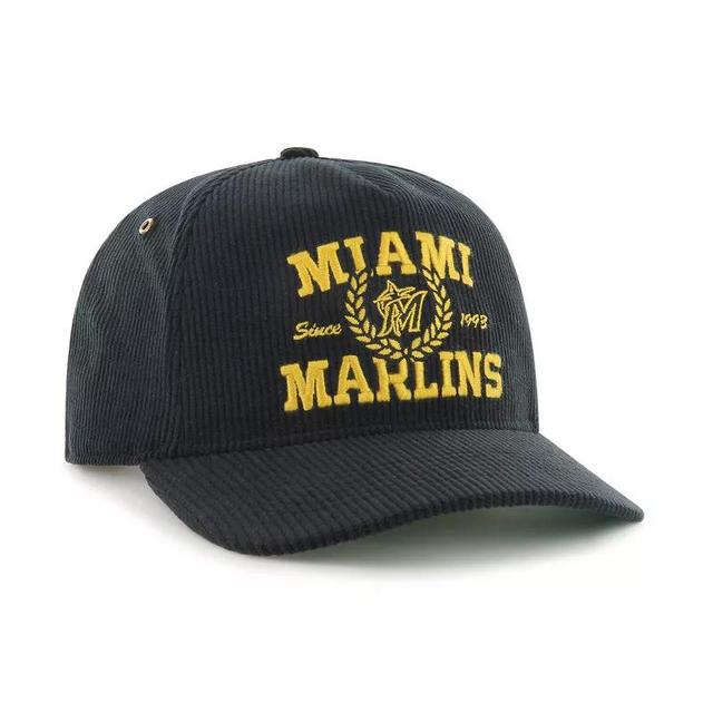 Mens 47 Miami Marlins Laurus Corduroy Hitch Snapback Hat Product Image