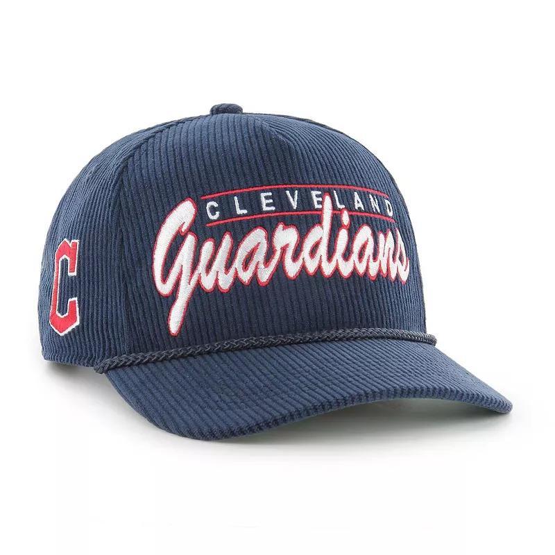 Mens 47 Navy Cleveland Guardians Corduroy Hitch Adjustable Hat, Grd Blue Product Image