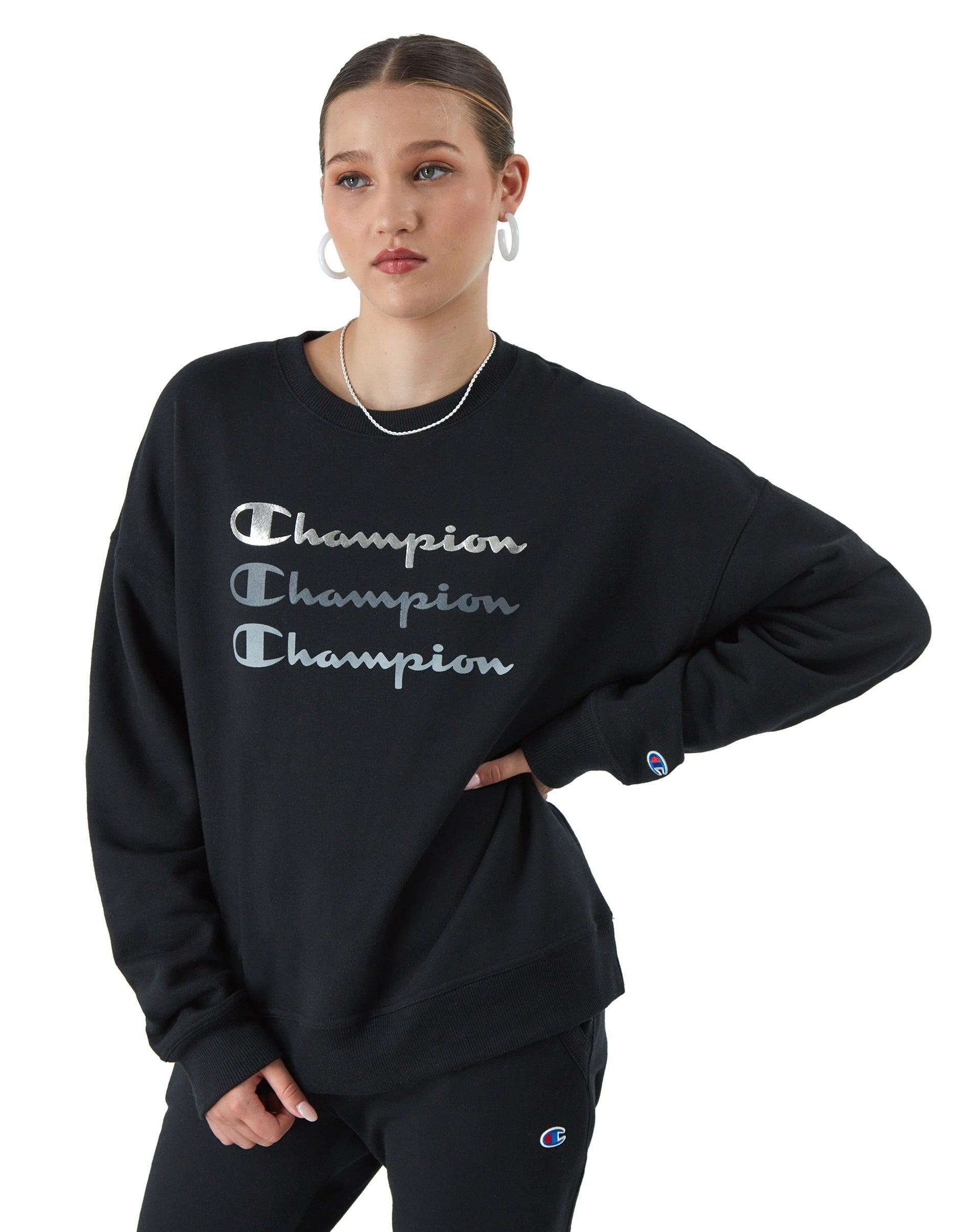 Womens Champion Powerblend Relaxed Crewneck Sweatshirt Product Image