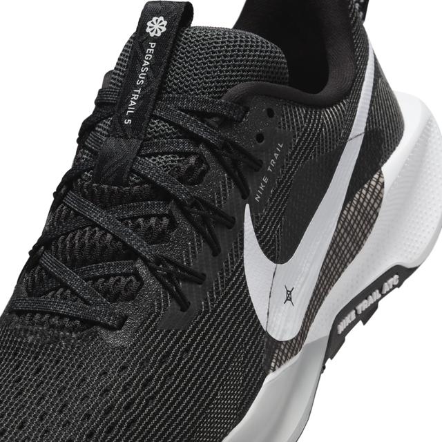 Nike Womens Nike Reactx Pegasus Trail 5 - Womens Running Shoes Black/Anthracite/White Product Image