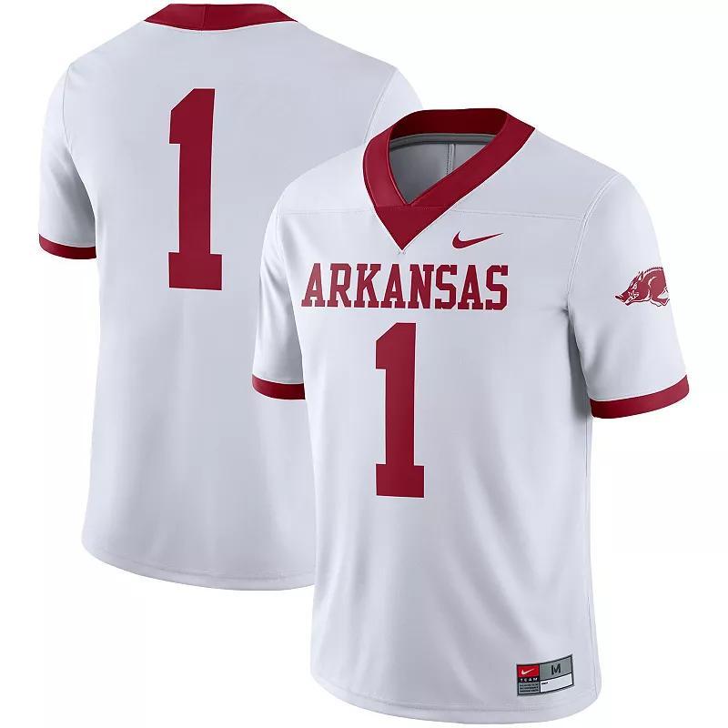 Mens Nike #1 Arkansas Razorbacks Alternate Game Jersey Product Image