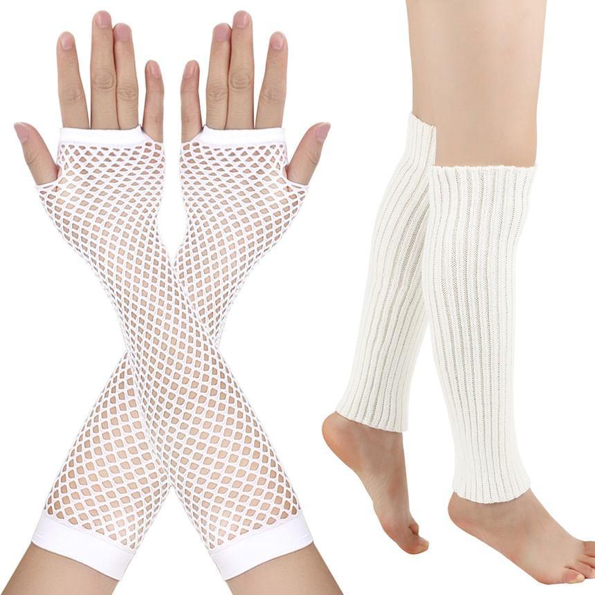 Set:  Fishnet Arm Sleeves + Calf Sleeve Product Image