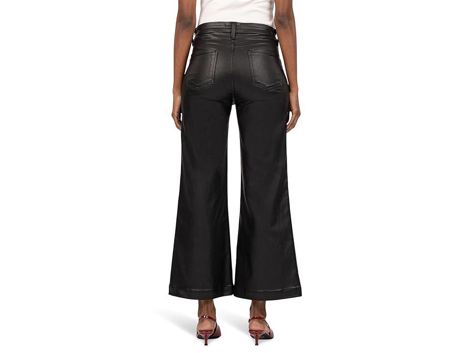 KUT from the Kloth Meg High Rise Fab Ab Wide Leg Wide Hem (Chocolate) Women's Jeans Product Image