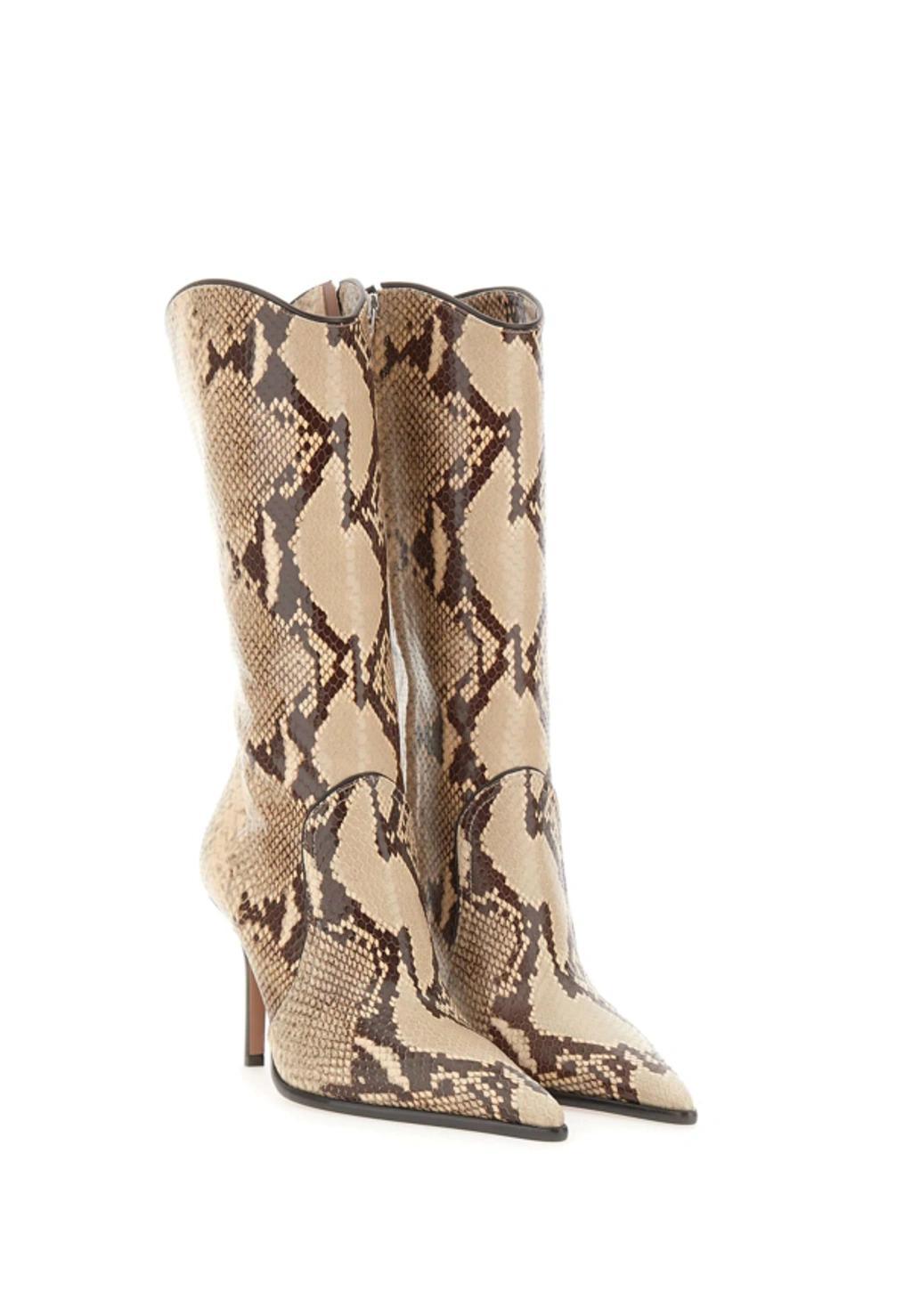 PARIS TEXAS Ashley Midcalf 95 Boot In Pale Yellow Product Image