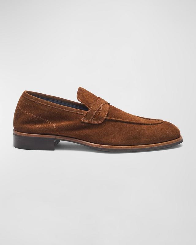 Mens Firenze Crisscross Suede Loafers Product Image