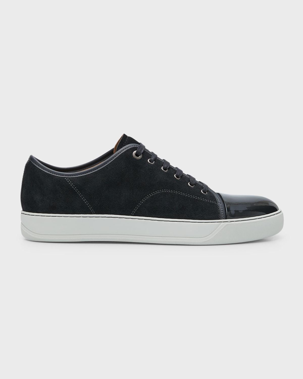 Mens Patent Leather/Suede Low-Top Sneakers Product Image