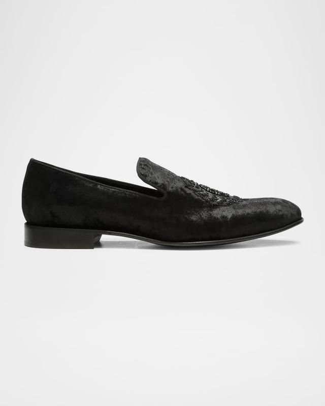 Men's Spencer Velvet Smoking Slippers Product Image