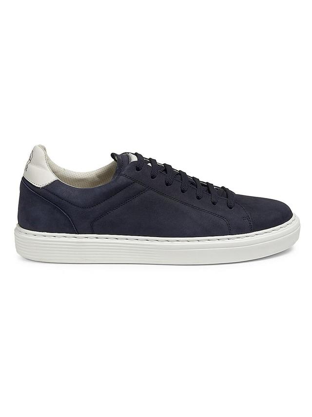 Mens Nubuck Calfskin Low-Top Sneakers Product Image