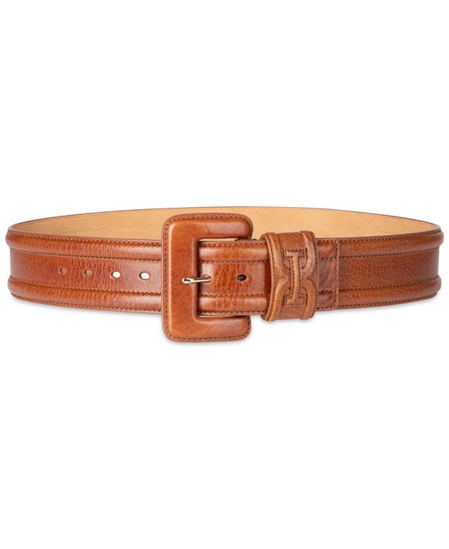 Sam Edelman Womens Leather Wrapped Buckle Belt Product Image