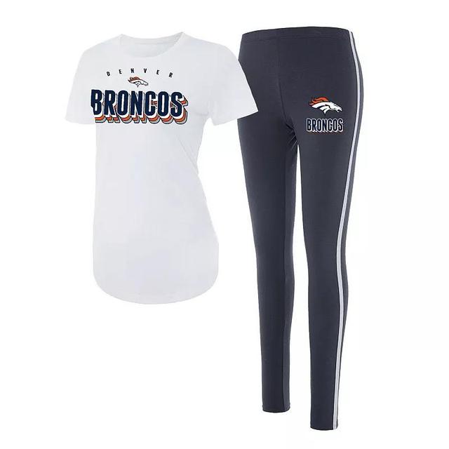 Womens Concepts Sport /Charcoal Denver Broncos Sonata T-Shirt & Leggings Set Product Image