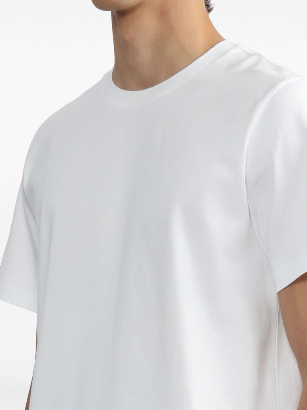 Side Slit Relaxed Short-sleeve Tee In White Product Image