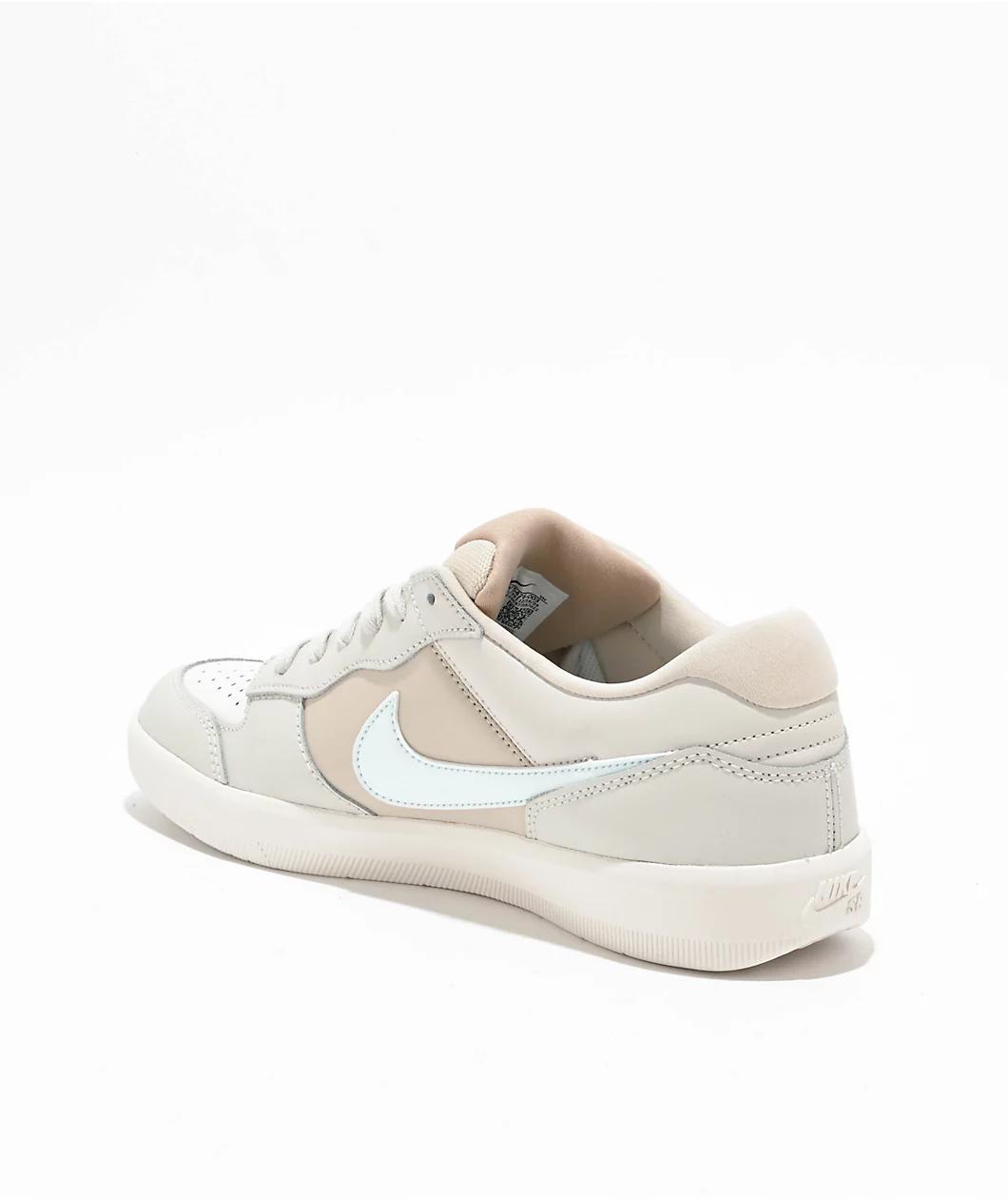 Nike SB Force 58 Light Bone & Glacier Blue Skate Shoes Product Image