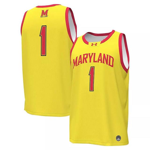 Mens Under Armour #1 Maryland Terrapins Replica Basketball Jersey Product Image