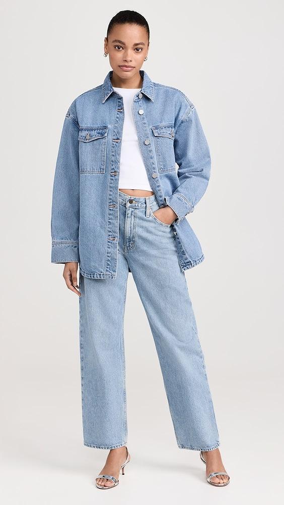 ABRAND Denim Shacket | Shopbop Product Image