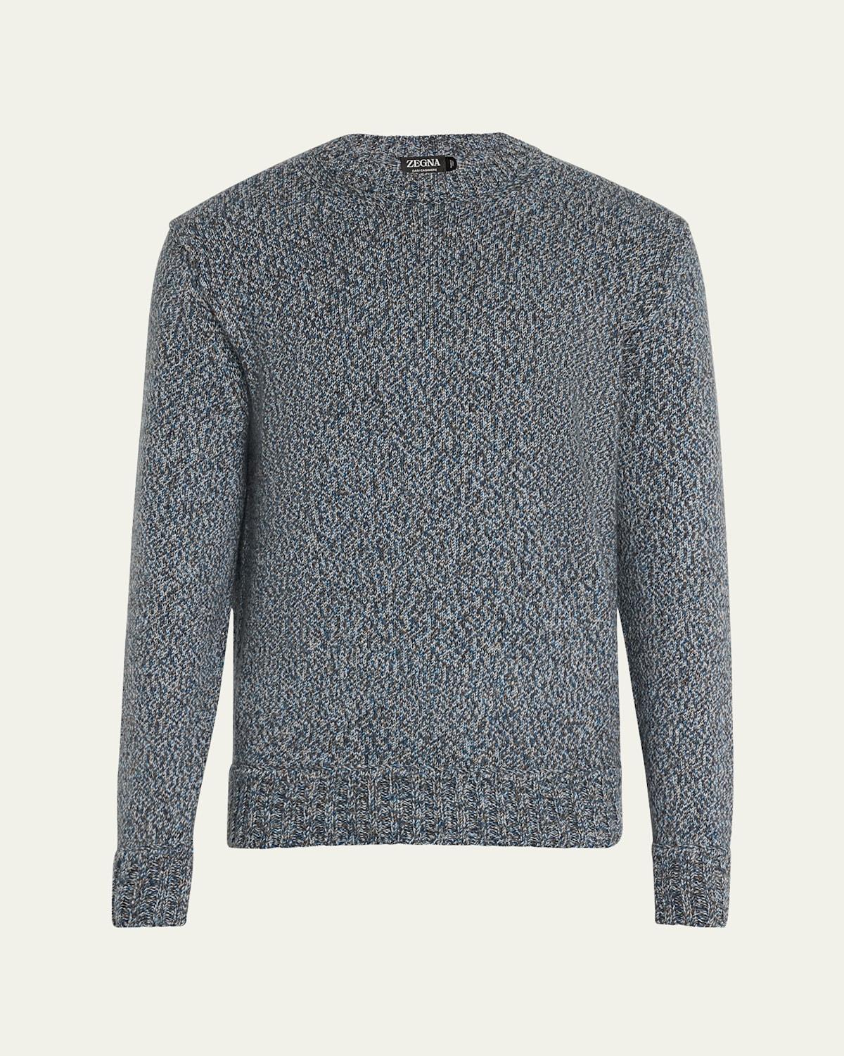 Mens Mouline Oasi Cashmere Crewneck Sweater Product Image