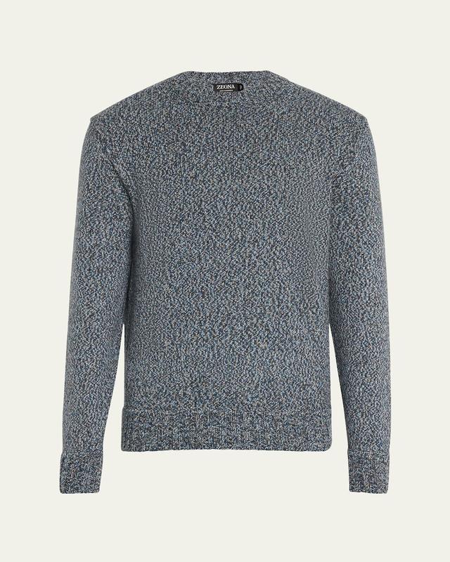 Mens Mouline Oasi Cashmere Crewneck Sweater Product Image