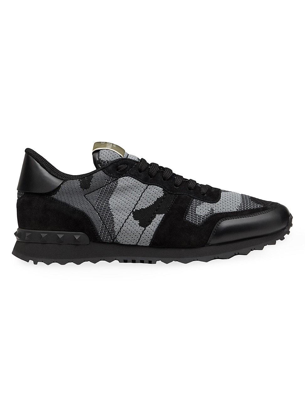 Mens Mesh Fabric Camouflage Rockrunner Sneakers Product Image