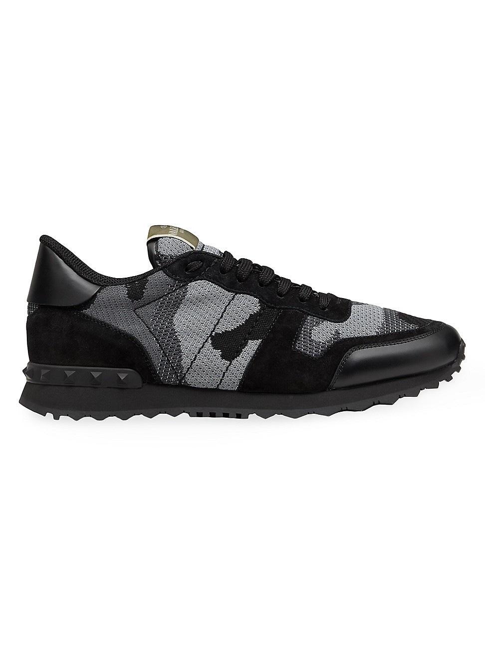 Mens Mesh Fabric Camouflage Rockrunner Sneakers Product Image