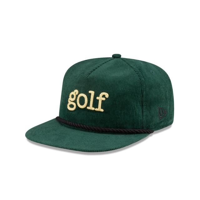 New Era Golf Green Corduroy Golfer Hat Male Product Image