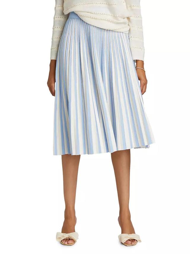 Pleated Knit Midi-Skirt Product Image