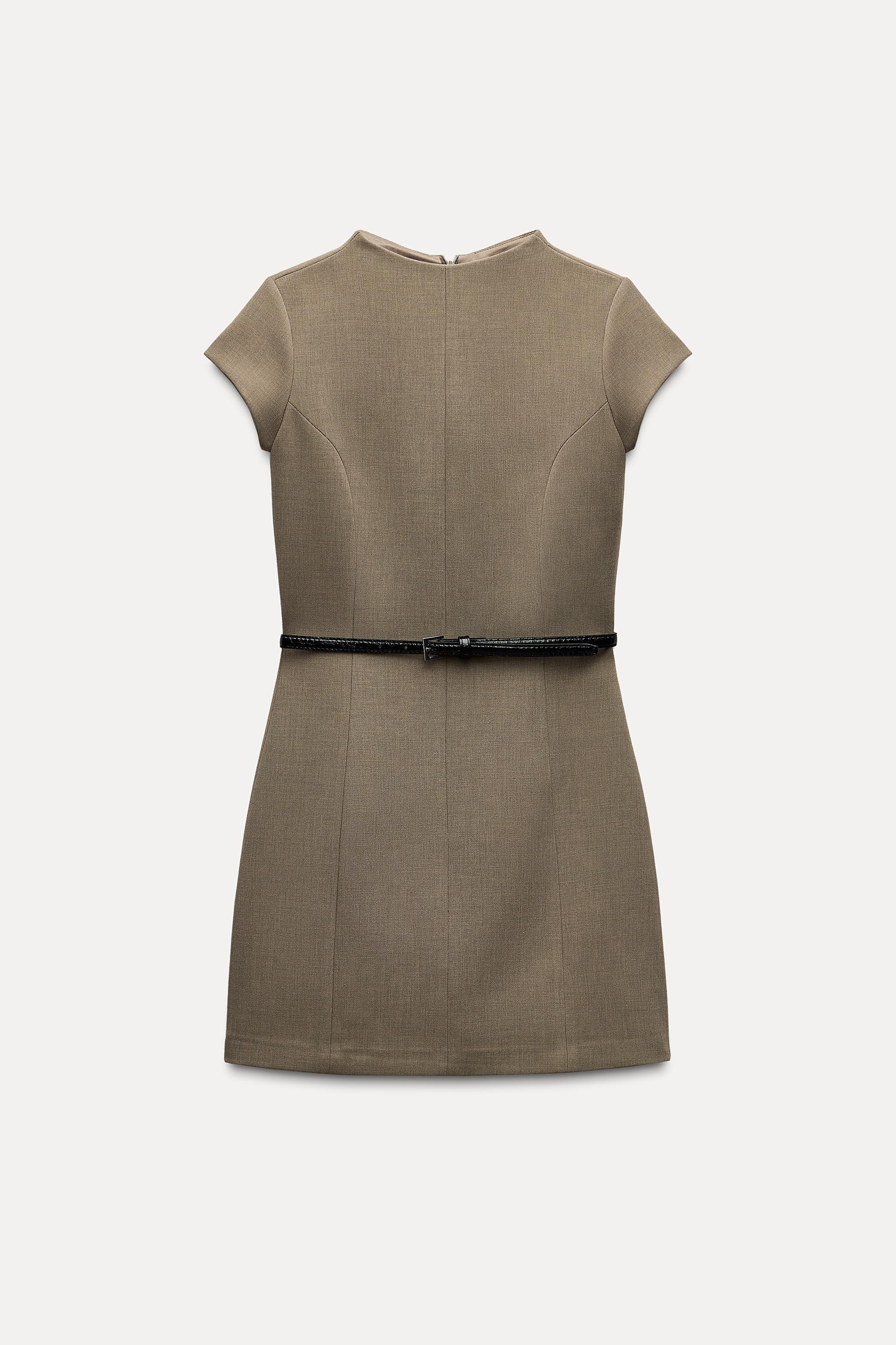 BELTED MINI DRESS Product Image