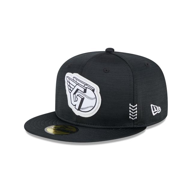 Cleveland Guardians 2024 Clubhouse Black 59FIFTY Fitted Hat Male Product Image