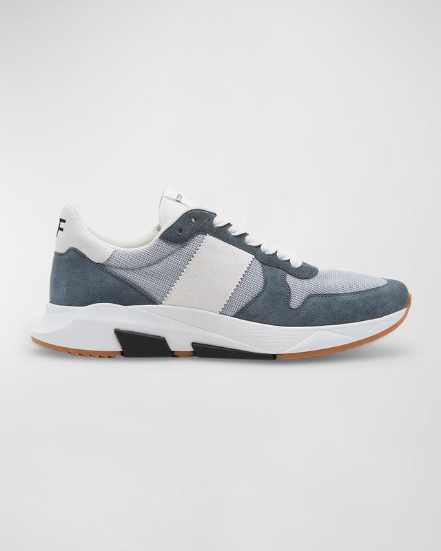 Mens Jagga Mesh and Suede Low-Top Sneakers Product Image