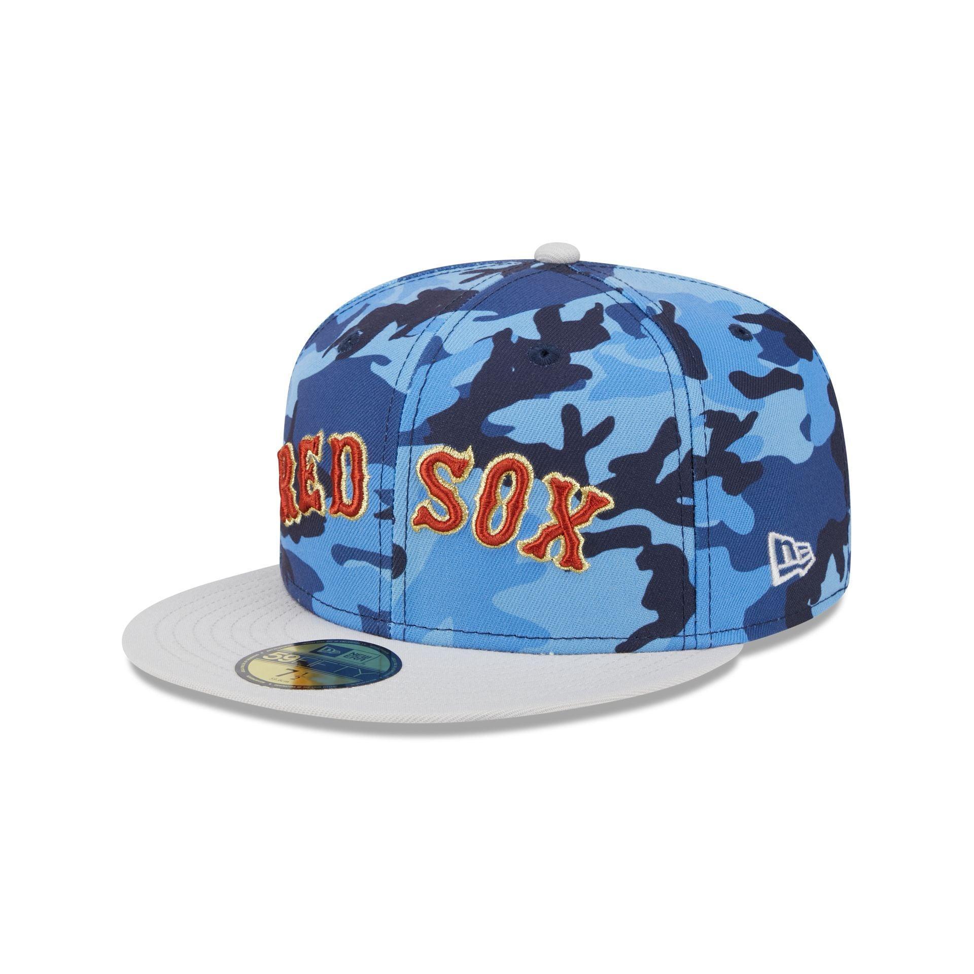 Boston Red Sox Blue Camo 59FIFTY Fitted Hat Male Product Image