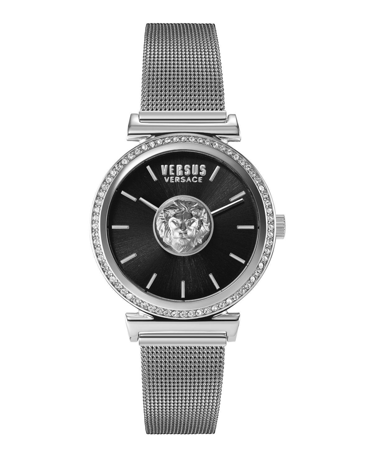 Versus by Versace Womens Brick Lane Silver-tone Stainless Steel Bracelet Watch 34mm Product Image