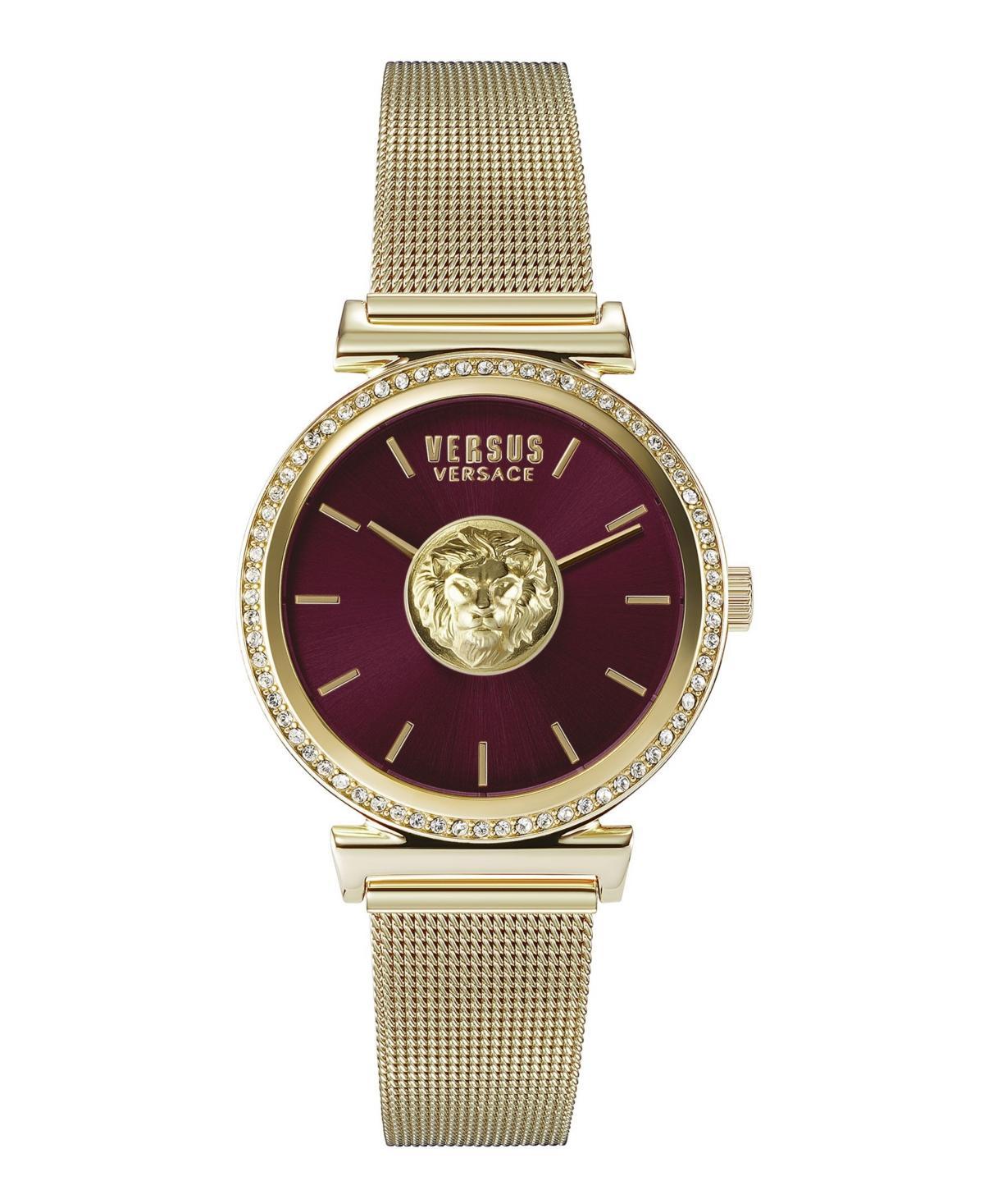 Versus by Versace Womens Brick Lane Gold-tone Stainless Steel Bracelet Watch 34mm Product Image