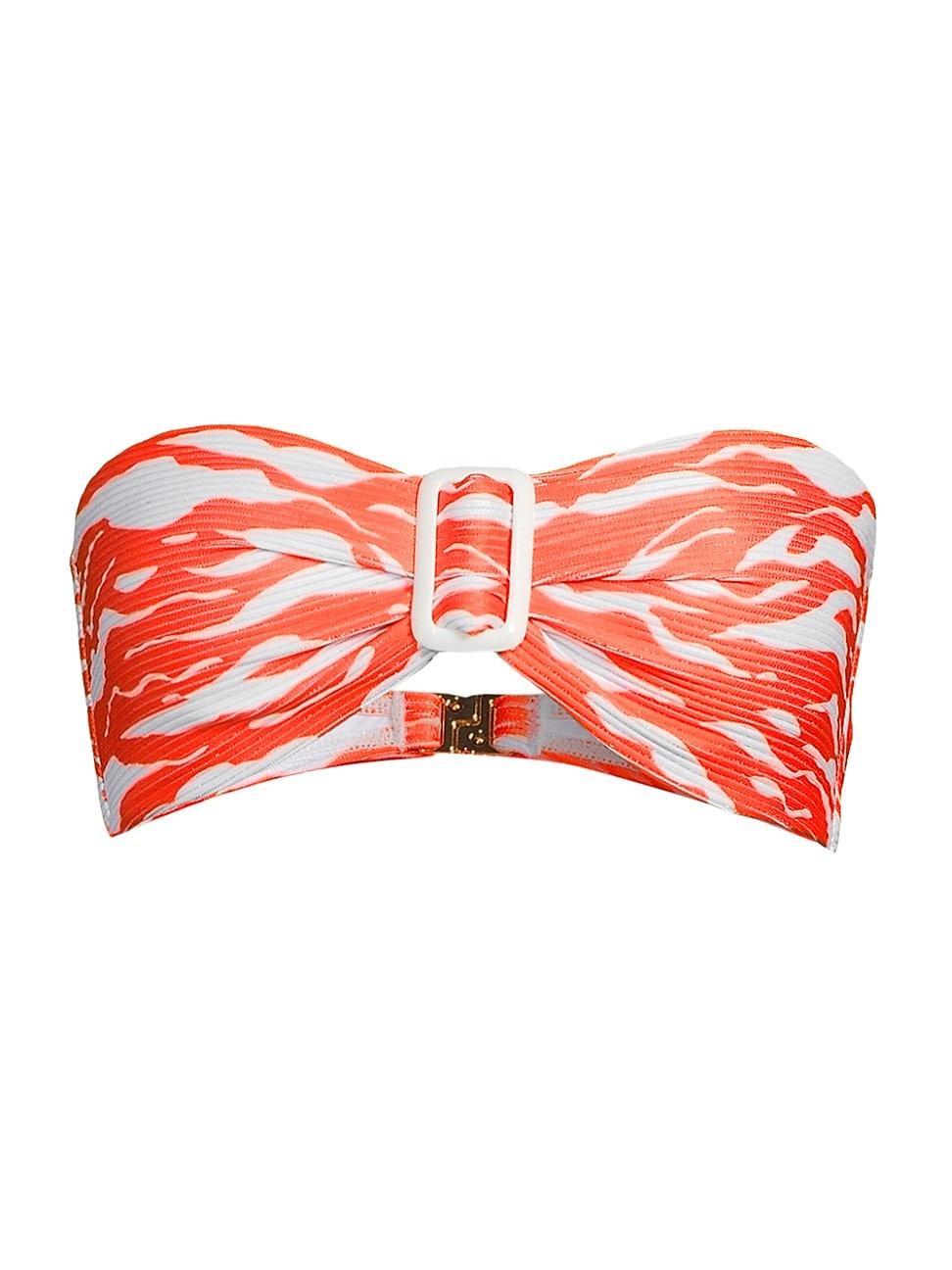 Womens Margot Wild Stripes Bandeau Bikini Top Product Image