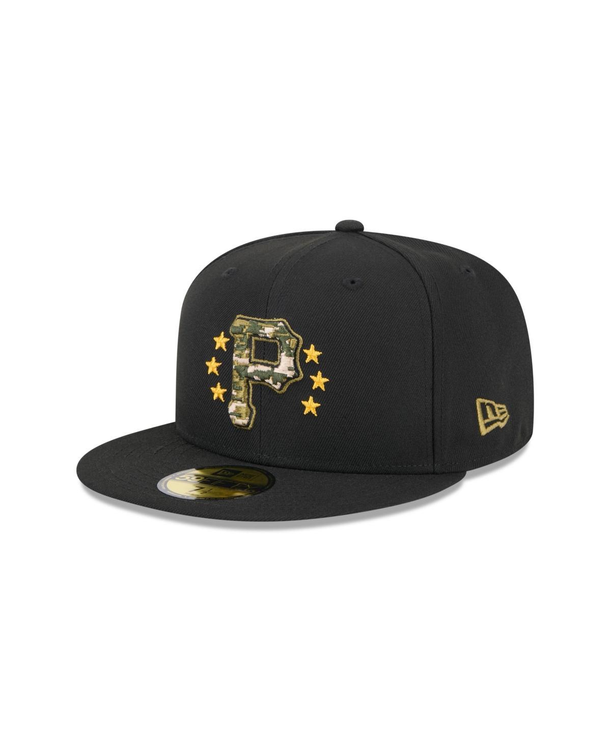 New Era Mens Black Pittsburgh Pirates 2024 Armed Forces Day On-Field 59FIFTY Fitted Hat Product Image