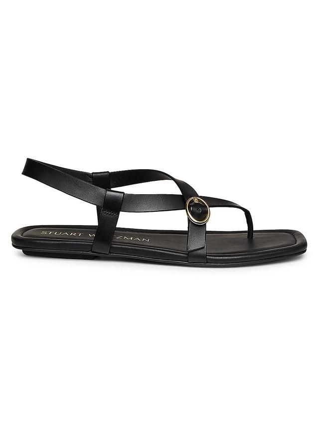 Stuart Weitzman Womens Benni Buckled Thong Sandals Product Image