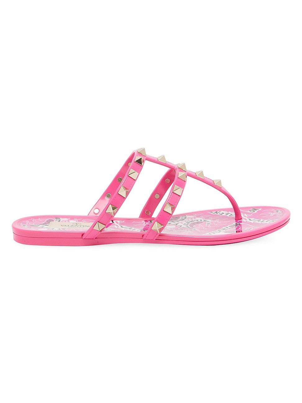 Womens Rockstud PVC Summer Sandals Product Image