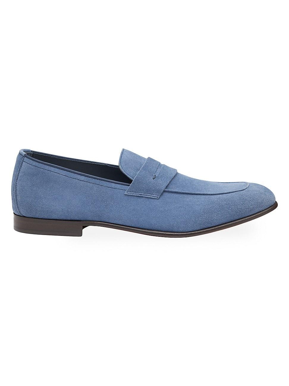 Mens Taylor Suede Penny Loafers Product Image