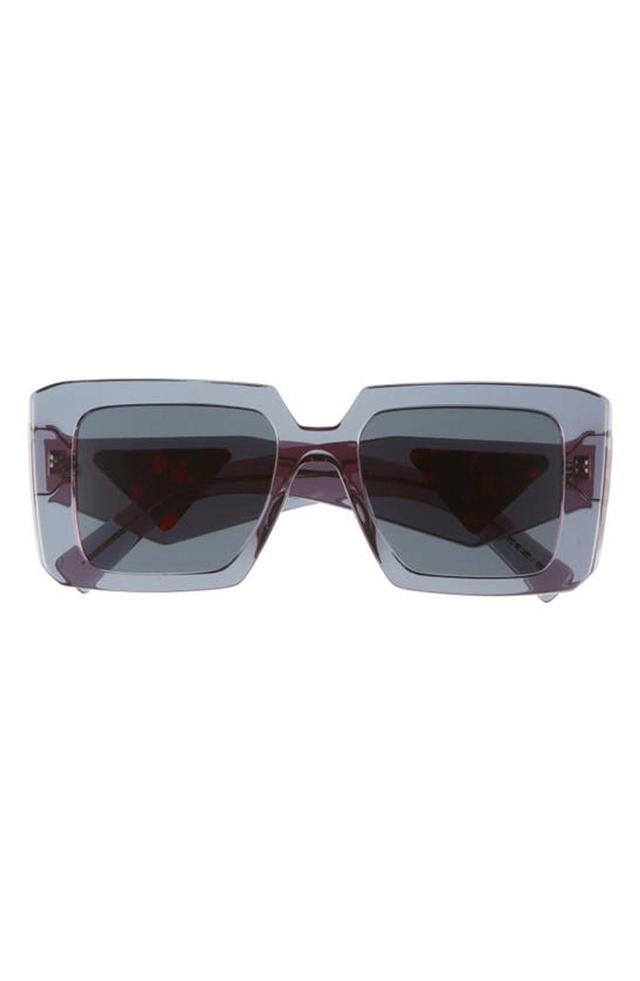 Square Acetate Sunglasses In Dark Grey Product Image