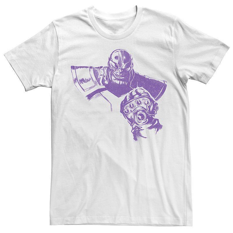 Mens Marvel Avengers Thanos Bright Purple Portrait Tee Product Image