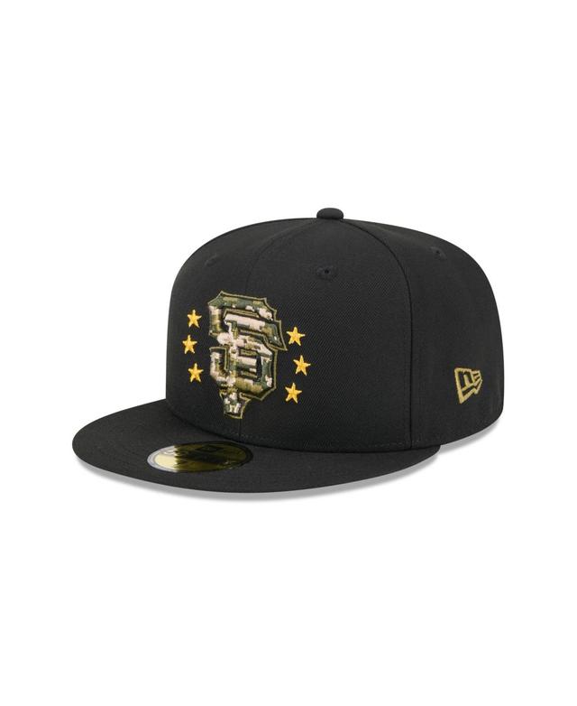 New Era Mens Black San Francisco Giants 2024 Armed Forces Day On-Field 59FIFTY Fitted Hat Product Image